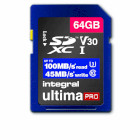 INSDX64G1V30 High speed sdhc/xc v30 uhs-i u3 64gb sd geheugenkaart