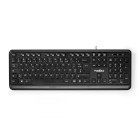 KBMU200BKFR Bedraad toetsenbord | usb-a | multimedia | azerty | frans | numeriek toetsenbord