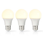 LBE27A601P3 Led-lamp e27 | a60 | 4.9 w | 470 lm | 2700 k | warm wit | retrostijl | frosted | 3 stuks