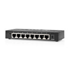 NSWH8P110BK Netwerk-switch | bekabelde snelheid: gigabit | aantal ethernetpoorten: 8