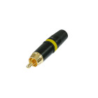 NTR-NYS373-4 Composiet video connector rca male male zwart