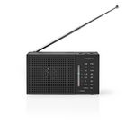 RDFM1200BK Fm-radio | draagbaar model | am / fm | batterij gevoed | analoog | 1.5 w | zwart-wit scherm | koptel
