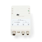 SAMP42222WT Catv-versterker | versterking: 25 db | 47 - 694 mhz | outputs: 2 | versterkingsregelaar | wit