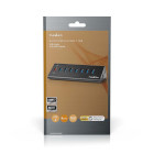 UHUBUP3810BK Usb-hub | usb micro-b female | usb-a female | 8-poorts poort(en) | qc3.0 / usb 3.2 gen 1 | netvoedin