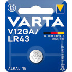 VARTA-V12GA Alkaline knoopcel batterij lr43 1.5 v 1-blister