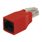 VLCB89251R Cat6 netwerk adapter rj45 (8/8) male - rj45 (8/8) female rood