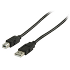 VLCP60100B30 Usb 2.0 kabel usb a male - usb-b male rond 3.00 m zwart