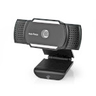 WCAM110BK Webcam | 2k@30fps | automatische scherpstelling | ingebouwde microfoon | zwart