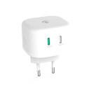 WCGPD45W100WT Oplader | 45 w | gan | pd3.0 45w | snellaad functie | 2.25 / 3.0 a | outputs: 2 | 2x usb-c™ | 