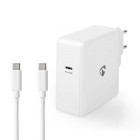WCPD65W105WT Oplader | 65 w | snellaad functie | 3.0 / 3.25 a | outputs: 1 | usb-c™ | usb type-c™ (lo