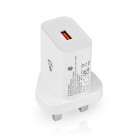 WCQC302AWTUK Oplader | snellaad functie | 3.0 a | outputs: 1 | usb-a | 18 w | automatische voltage selectie