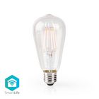 WIFILF10WTST64 Smartlife led filamentlamp | wi-fi | e27 | 500 lm | 5 w | warm wit | 2700 k | glas | android™ 