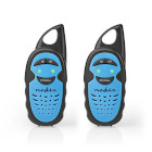 WLTK0300BU Walkie talkie set | 2 handsets | tot 3 km | frequentiekanalen: 3 | ptt | tot 3 uur | blauw / zwart