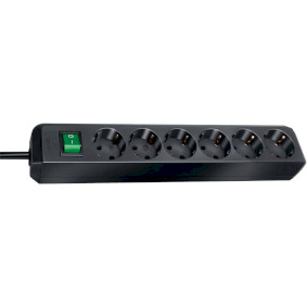 1159500015 Eco-line 6-voudige stekkerdoos (verdeeldoos met schakelaar en 1,50 m kabel) type f