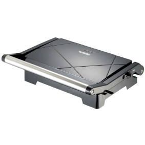 16240111 Panini grill en contactgrill met antiaanbaklaag en oververhittingsbeveiliging 1000w zwart