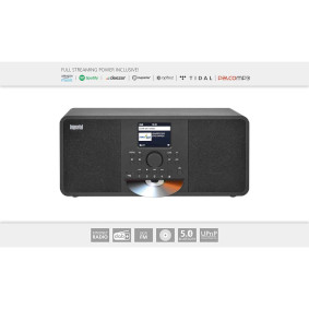 22-238-10 Dabman i205 cd hybride stereo radio dab+ / fm / internet / bluetooth zwart