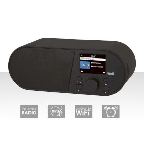 22-315-00 I105 wi-fi internetradio met 2,4 inch kleurenscherm, zwart