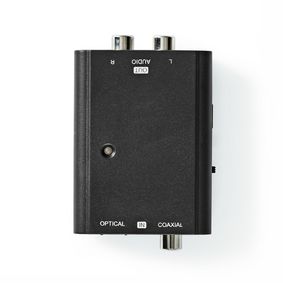 ACON2509BK Digitale audioconverter | 2-wegs | input: 1x s/pdif (rca) female / 1x toslink female | output: 2x rc