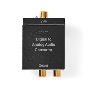 ACON2510BK Digitale audioconverter | 1-weg | input: 1x digital rca / 1x toslink | output: 1x (2x rca) / 1x 3,5 