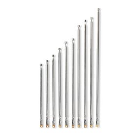 ANFM23ME Telescopische fm-antenne | passief | fm | ontvangstbereik: 0-15 km | metaal | zilver | 10 stuks