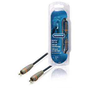 BAL4800 Digitale audiokabel rca male - rca male 0.50 m blauw