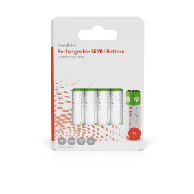 BANM13HR64B Oplaadbare nimh-batterij aa | 1.2 v dc | 1300 mah | 4-pak