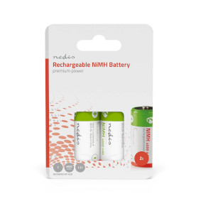 BANM40HR142B Oplaadbare nimh-batterij c | 1.2 v dc | 4000 mah | voorgeladen | 2-pak | hr14