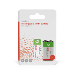 BANM9HF91B Oplaadbare nimh-batterij e-block | 8.4 v dc | 250 mah | voorgeladen | 1-pak | 6lr61