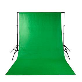 BDKT10GN Set achtergronddoeken voor fotostudio | 1,90 x 2,95 m | inclusief reistas | statieven inbegrepen | z