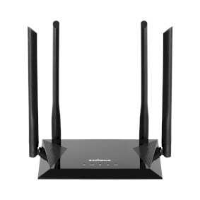 BR-6476AC Draadloze router ac1200 2.4/5 ghz (dual band) 10/100 mbit zwart