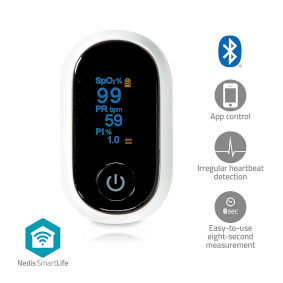 BTHOX10WT Smartlife pulse oximeter | bluetooth® | oled-scherm | anti-bewegingsinterferentie / auditief al