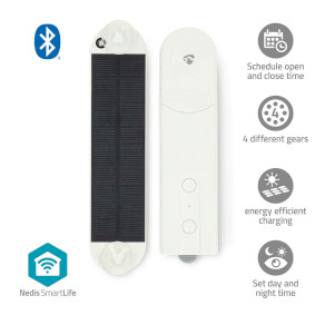 BTMR10WT Smartlife gordijnrobot | kabelsysteem | paneelgordijnen / rolgordijnen / vouwgordijnen | netvoeding 