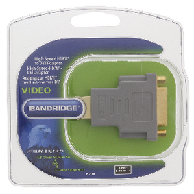 BVP100 High speed hdmi adapter hdmi-connector - dvi-d 24+1-pins female grijs