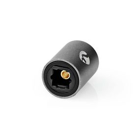 CATB25950GY Toslink-adapter | toslink female | toslink female | recht | metaal | gun metal grijs | 1 stuks | doo