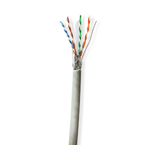 CCBG8524GY305S Netwerk kabel rol | cat6 | solid | s/ftp | cca | 305.0 m | binnenshuis | rond | pvc | grijs | trekdo