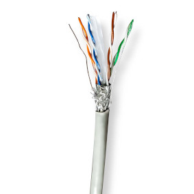 CCBG8524GY305 Netwerk kabel rol | cat6 | stranded | s/ftp | cca | 305.0 m | binnenshuis | rond | pvc | grijs | tre