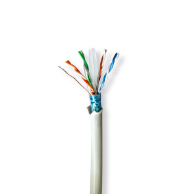 CCBG8526GY305S Netwerk kabel rol | cat6 | solid | f/utp | koper | 305.0 m | binnenshuis | rond | lszh | grijs | tre
