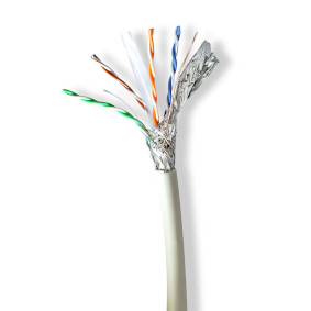 CCBG8538GY100S Netwerk kabel rol | cat6a | solid | sf/utp | koper | 100.0 m | binnenshuis | rond | lszh | grijs | g
