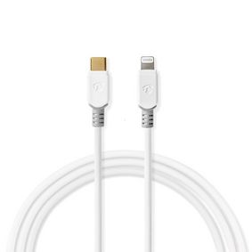 CCBP39650WT30 Usb-kabel | usb 2.0 | apple lightning 8-pins | usb-c™ male | 480 mbps | verguld | 3.00 m | ron