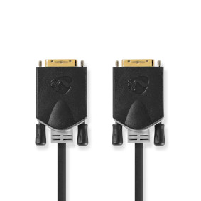 CCBW32000AT30 Dvi-kabel | dvi-d 24+1-pins male | dvi-d 24+1-pins male | 2560x1600 | verguld | 3.00 m | recht | pvc