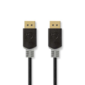 CCBW37014AT20 Displayport-kabel | displayport male | displayport male | 8k@60hz | verguld | 2.00 m | rond | pvc | 