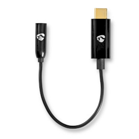 CCBW65950BK015 Usb-c™ adapter | usb 3.2 gen 1 | usb-c™ male | 3,5 mm female | 0.15 m | rond | vernikkel