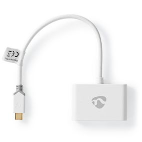 CCBW65960WT02 Usb multi-port adapter | 2-in-1 | usb 3.1 gen1 | usb-c™ male | 2x usb-a | 1000 mbps | 0.20 m |