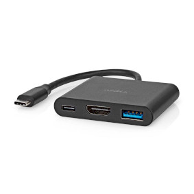 CCGB64770BK01 Usb multi-port adapter | 3-in-1 | usb 3.2 gen 1 | usb-c™ male | hdmi™ output / usb-a fem