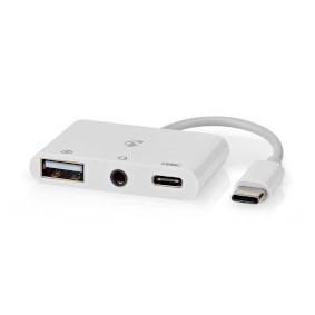 CCGB64790WT01 Usb multi-port adapter | usb 2.0 | usb-c™ male | usb-a female / usb-c™ female / 3,5 mm f