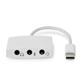 CCGB65900WT01 Usb-c™ adapter | usb 2.0 | usb-c™ male | 3,5 mm female | 0.10 m | rond | vernikkeld | ab