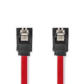 CCGB73050RD05 Sata kabel | 1.5 gbps | sata 7-pins female | sata 7-pins female | vernikkeld | 0.50 m | plat | pvc |