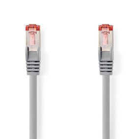 CCGB85221GY05 Cat6 netwerkkabel | rj45 male | rj45 male | s/ftp | 0.50 m | binnenshuis | rond | pvc | grijs | doos