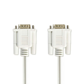 CCGL52000IV20 Seriële kabel | d-sub 9-pins male | d-sub 9-pins male | vernikkeld | 2.00 m | rond | pvc | ivoo