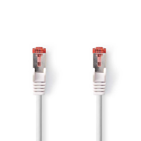 CCGL85221WT15 Cat6 netwerkkabel | rj45 male | rj45 male | s/ftp | 1.50 m | rond | lszh | wit | label